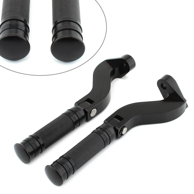 Harley Touring (1993-2023) Black Rear Passenger Foot Pegs