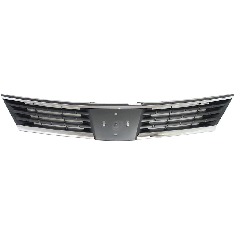 Grille For 2007-2009 Nissan Versa Lower Gray Plastic