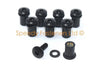 Aprilia RSV 1000 RS 50 250 RS250 8x Black Aluminium Wind Shield Bolts