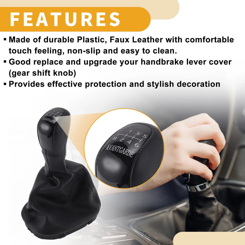 Mercedes-Benz C-Class 6 Speed Gear Shifter Knob & Cover (2001-2007)