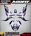 Yamaha Raptor 250 Blitz Style Graphics Kit Decal (2006-2013)