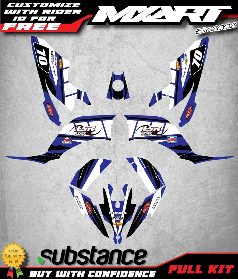 Yamaha Raptor 250 Blitz Style Graphics Kit Decal (2006-2013)