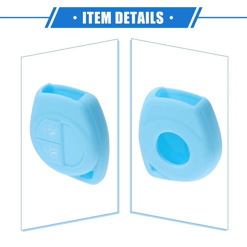 Suzuki 2 Button Silicone Sky Blue Car Remote Key Fob Case Protectors
