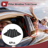 KIA EV6 GT (2021-2024) Black 6 Pcs Door Pillar Window Trim