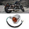 Harley Davidson Yellow Chrome Motorcycle Turn Signal Lamps