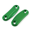 Kawasaki ZX-10R Green Mirror Block Off Base Plates (2011-2015)