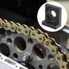 Motorcycle 4pcs 12mm Dia Hole Chain Adjuster Block Tensioners Black Metal