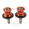 KAWASAKI ZX6R (1998-2011) Orange CNC 10MM Swingarm Spools Slider Screws