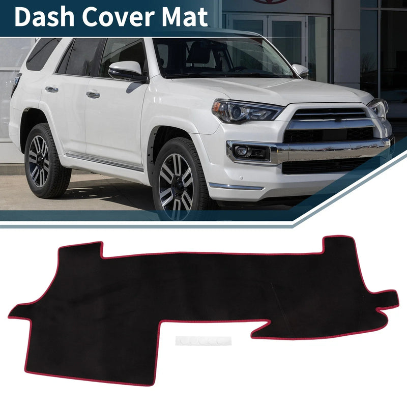 Toyota Mark X Black Red Dash Cover Mat Sun Protector Pad