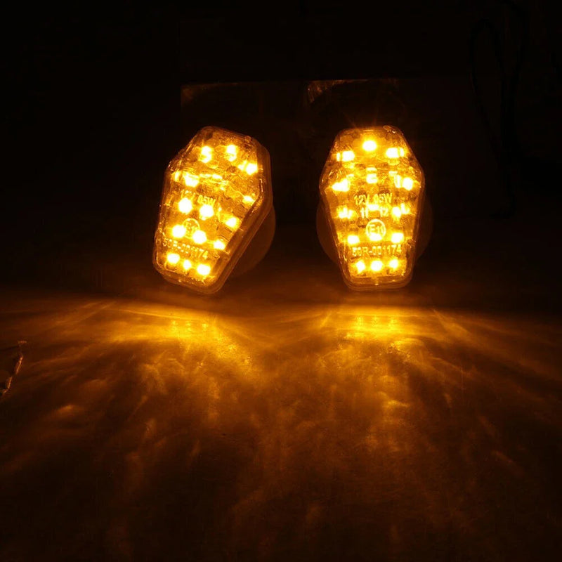 Suzuki GSXR650 GSXR1000 2 x Clear LED Turn Signal Lights (2001-2005)