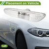 BMW 325i White 1 Pc Left Side Marker Light Cover (2002-2006)
