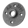 Wall Mount Black 10 x 1/2" Malleable Iron Floor Flange Pipe Fittings