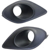 Dodge Charger Left & Right  Textured Plastic Fog Light Trim Set (2015-2017)