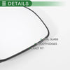 Ford Puma Left Side White Mirror Glass w/ Back Convex Heated (2019-2023)