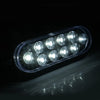 Truck Oval White Trailer Lights 10 LED Sealed Stop Turn Tail