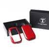 Toyota Fortuner Hilux Prado Red Carbon Fiber Smart Key Case (2015-2023)