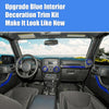 Jeep Wrangler JK (2011-2018) - Blue Decoration Set 21 x Interior Trim Kit