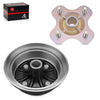 Yamaha Kodiak 400 YFM400F 4x4 Rear Brake Drum + Rear Wheel Hub (1993–1999)