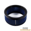 Harley Softail, Touring, Breakout 6" Round Blue Air Filter Cleaner (2012-2023)