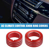 Toyota 4Runner 3 x AC Button Ring Knob Cover Trim (2010–2020)