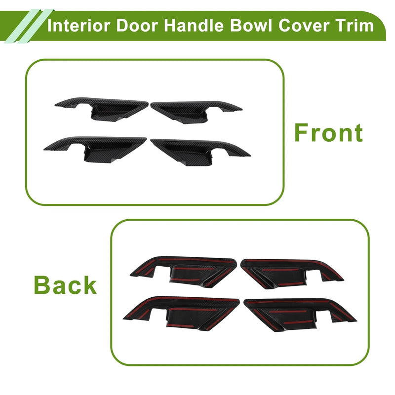 Toyota Camry (2018-2024) 4 Pcs Interior Door Handle Bowl Cover Trim