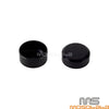 Harley Sportster S, Pan America Smooth Black Rear Axle Nut Caps (2021-2023)