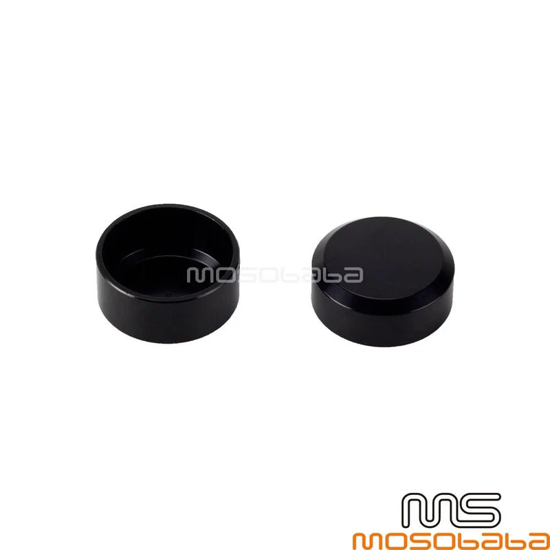 Harley Sportster S, Pan America Smooth Black Rear Axle Nut Caps (2021-2023)