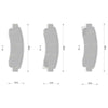 Nissan Exa KCN13 1.6L 1.8L Rear Disc Brake Pads Set (1986 - 1991)