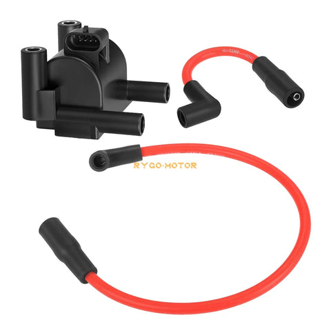FXD FLD FXST FXSB FXSE Dyna Ignition Coil & Spark Plug Wire Cap
