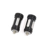 Harley 2 x Black CNC Edge Cut Brake Shifter Peg Billet