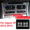 Jaguar XF 14X Silver Air Conditioning Button Sticker Trim (2012–2015)
