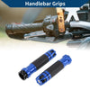 Motorcycle 23 x 23 mm Aluminum Hand Grips Cover Blue 1 Pair