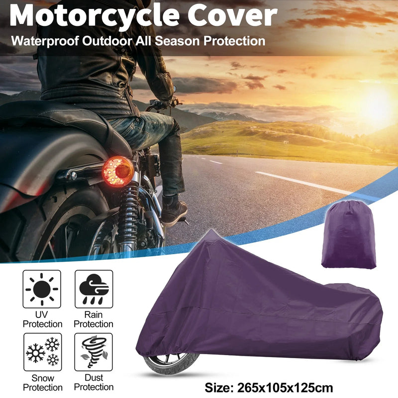 Moto Scooter Waterproof Purple XXL Motorcycle Cover