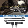 Chrysler 200 Dodge Dart 4pcs Front Inner Outer Tie Rod End Links Kit