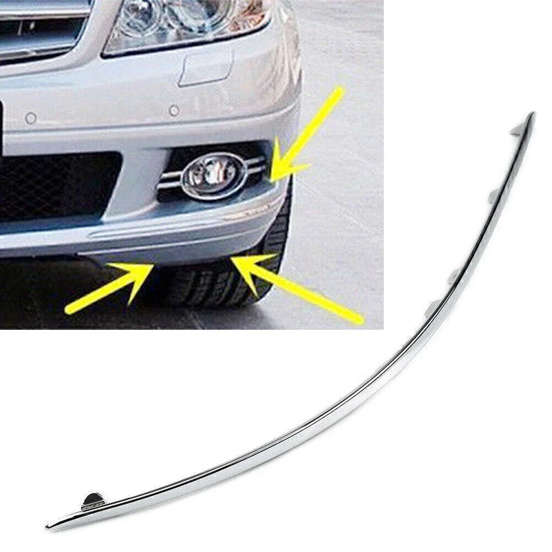 Mercedes C Class W204 Front Bumper Chrome Trim Right (2007-2010)