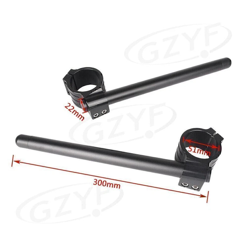 Moto 51mm Clip On Handlebar Fork Tubes -  Universal