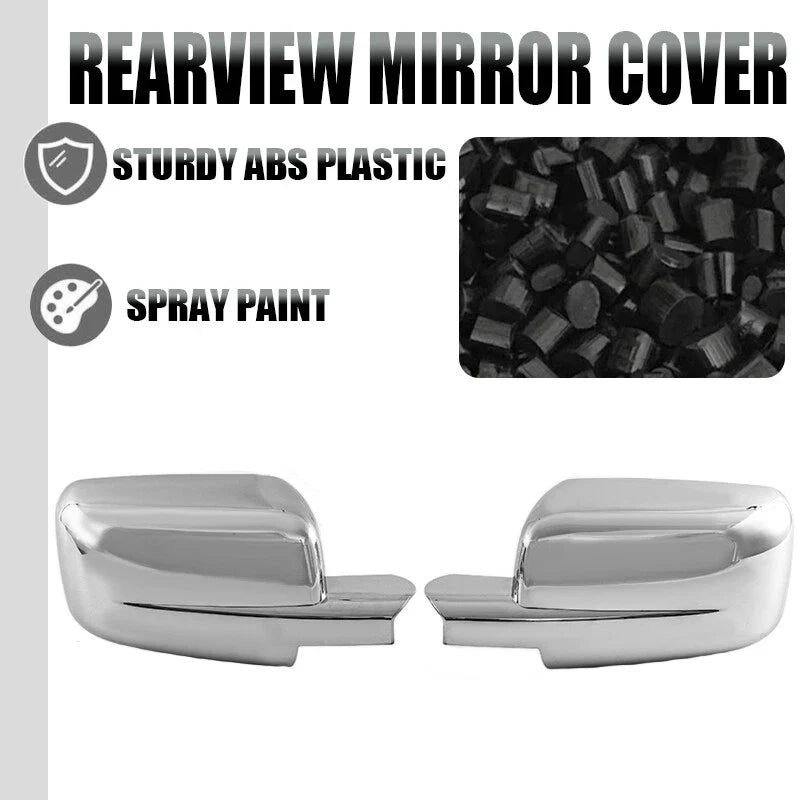 Dodge Ram 1500 Non-Tow w / o Signal Hole 2 x Chrome Mirror Covers (2009-2018)