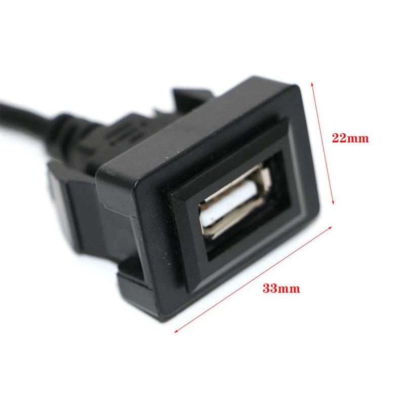 Toyota Corolla USB Port Panel Extension Cable Adapter (2014-2023)