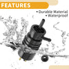 Mercedes-Benz 560SL Windshield Washer Pump w/ Grommet (1986-1989)