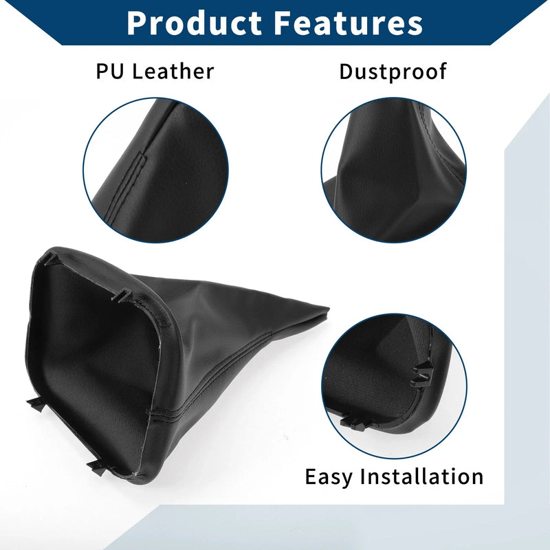 BMW E39 1 x Gear Shift Stick Gaiter Black Leather (1995 - 2004)