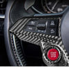 Alfa Romeo Giulia 2017-2019 Carbon Fiber Steering Wheel Cover Trim
