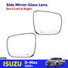 Side Mirror Glass Lens Pair L+R Fits Isuzu All New D-Max Pickup Truck 2020+ D05