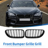 BMW F06 Black Pair Hood Kidney Grill Front Grille Cover (2012-2018)