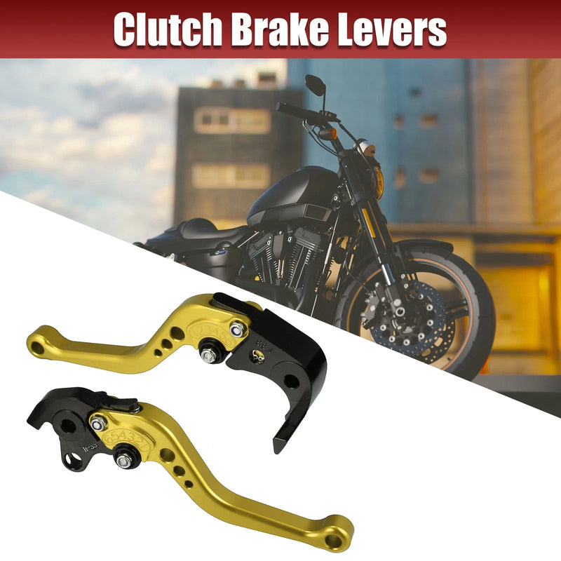 Honda CBR1000RR Pair / 2 x / Motorcycle Brake Clutch Levers Gold Tone