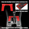 Honda Civic 2016-2021 - Red Interior Decor Gear Panel Trim Shift Box Cover