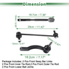 Toyota Corolla 8pcs Front Suspension Kit Tie Rod Ends & Sway Bar Links (2003-2008)