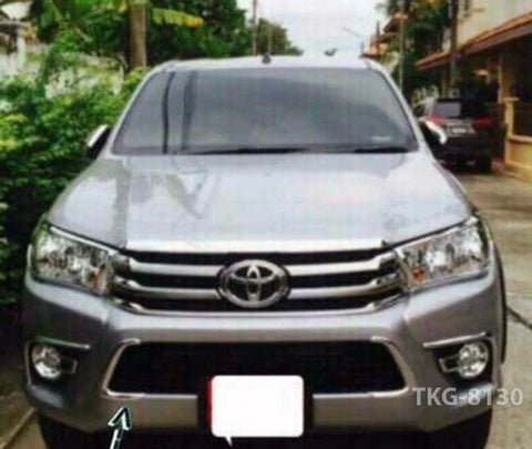 Toyota Hilux 1kd2WD Chrome Eyelid Bumper Cover Trim (2015-2017)