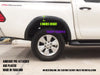 Toyota Hilux Widebody SR SR5 Workmate 3" Slim Fender Flares (2018-2020)