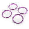 Audi A3 S3 Q2L 2012-2019 4 x Purple Car Air Vent Cover Rings