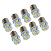 Car 8Pcs White LED 1156 BA15S P21W 8SMD DRL Daytime Running Lights